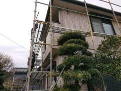 仮設足場組み立て